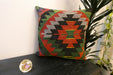 Handmade Turkish Kilim Cushion Cover 60 x 60cm with Insert | Original Anatolian Kilim | Organic Cotton Backing- Rugs Direct New Zealand 