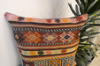 Handmade Turkish Kilim Cushion Cover 60 x 60cm with Insert | Original Anatolian Kilim | Organic Cotton Backing- Rugs Direct New Zealand 