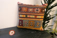Handmade Turkish Kilim Cushion Cover 60 x 60cm with Insert | Original Anatolian Kilim | Organic Cotton Backing- Rugs Direct New Zealand 