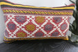 Handmade Turkish Kilim Cushion 30 x 50cm | Vintage Wool Lumbar Cushion with Insert | Organic Cotton Back | TK26-C1071- Rugs Direct 