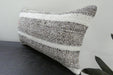 Handmade Turkish Kilim Cushion 30 x 50cm | Vintage Wool Lumbar Cushion with Insert | Organic Cotton Back | TK26-C1073- Rugs Direct 