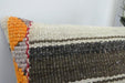 Handmade Turkish Kilim Cushion 30 x 50cm | Vintage Wool Lumbar Cushion with Insert | Organic Cotton Back | TK26-C1074- Rugs Direct 
