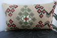 Handmade Turkish Kilim Cushion 30 x 50cm | Vintage Wool Lumbar Cushion with Insert | Organic Cotton Back | TK26-C1075- Rugs Direct Nz 