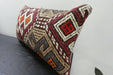 Handmade Turkish Kilim Cushion 30 x 50cm | Vintage Wool Lumbar Cushion with Insert | Organic Cotton Back | TK26-C1076- Rugs Direct nz 