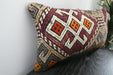 Handmade Turkish Kilim Cushion 30 x 50cm | Vintage Wool Lumbar Cushion with Insert | Organic Cotton Back | TK26-C1076- Rugs Direct nz 