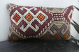 Handmade Turkish Kilim Cushion 30 x 50cm | Vintage Wool Lumbar Cushion with Insert | Organic Cotton Back | TK26-C1076- Rugs Direct nz 