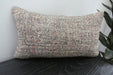 Handmade Turkish Kilim Cushion 30 x 50cm | Vintage Wool Lumbar Cushion with Insert | Organic Cotton Back | TK26-C1077- Rugs Direct 