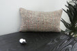 Handmade Turkish Kilim Cushion 30 x 50cm | Vintage Wool Lumbar Cushion with Insert | Organic Cotton Back | TK26-C1077- Rugs Direct 