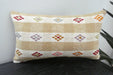 Handmade Turkish Kilim Cushion 30 x 50cm | Vintage Wool Lumbar Cushion with Insert | Organic Cotton Back | TK26-C1079- Rugs Direct 