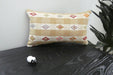Handmade Turkish Kilim Cushion 30 x 50cm | Vintage Wool Lumbar Cushion with Insert | Organic Cotton Back | TK26-C1079- Rugs Direct 