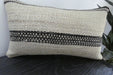Handmade Turkish Kilim Cushion 30 x 50cm | Vintage Wool Lumbar Cushion with Insert | Organic Cotton Back | TK26-C1083- Rugs Direct 