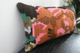 Handmade Turkish Kilim Cushion 30 x 50cm | Vintage Wool Lumbar Cushion with Insert | Organic Cotton Back | TK26-C1084- Rugs Direct 