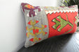 Handmade Turkish Kilim Cushion 30 x 50cm | Vintage Wool Lumbar Cushion with Insert | Organic Cotton Back | TK26-C1086- Rugs Direct  nz