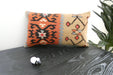 Handmade Turkish Kilim Cushion 30 x 50cm | Vintage Wool Lumbar Cushion with Insert | Organic Cotton Back | TK26-C1087- Rugs Direct NZ 