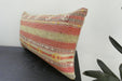 Handmade Turkish Kilim Cushion 30 x 50cm | Vintage Wool Lumbar Cushion with Insert | Organic Cotton Back | TK26-C1088- Rugs Direct nz