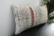 Handmade Turkish Kilim Cushion 30 x 50cm | Vintage Wool Lumbar Cushion with Insert | Organic Cotton Back | TK26-C1089- Rugs Direct 
