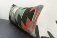 Handmade Turkish Kilim Cushion 30 x 50cm | Vintage Wool Lumbar Cushion with Insert | Organic Cotton Back | TK26-C1090- Rugs Direct NZ 