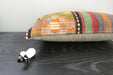Handmade Turkish Kilim Cushion 30 x 50cm | Vintage Wool Lumbar Cushion with Insert | Organic Cotton Back | TK26-C1091- Rugs Direct NZ