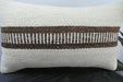 Handmade Turkish Kilim Cushion 30 x 50cm | Vintage Wool Lumbar Cushion with Insert | Organic Cotton Back | TK26-C1092- Rugs Direct 