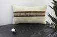 Handmade Turkish Kilim Cushion 30 x 50cm | Vintage Wool Lumbar Cushion with Insert | Organic Cotton Back | TK26-C1092- Rugs Direct 