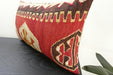 Handmade Turkish Kilim Cushion 30 x 50cm | Vintage Wool Lumbar Cushion with Insert | Organic Cotton Back | TK26-C1093- Rugs Direct NZ