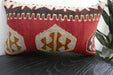 Handmade Turkish Kilim Cushion 30 x 50cm | Vintage Wool Lumbar Cushion with Insert | Organic Cotton Back | TK26-C1093- Rugs Direct NZ
