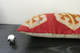 Handmade Turkish Kilim Cushion 30 x 50cm | Vintage Wool Lumbar Cushion with Insert | Organic Cotton Back | TK26-C1093- Rugs Direct NZ