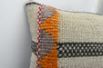 Handmade Turkish Kilim Cushion 30 x 50cm | Vintage Wool Lumbar Cushion with Insert | Organic Cotton Back | TK26-C1094- Rugs Direct NZ