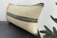 Handmade Turkish Kilim Cushion 30 x 50cm | Vintage Wool Lumbar Cushion with Insert | Organic Cotton Back | TK26-C1094- Rugs Direct NZ