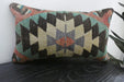 Handmade Turkish Kilim Cushion 30 x 50cm | Vintage Wool Lumbar Cushion with Insert | Organic Cotton Back | TK26-C1096- Rugs Direct NZ 