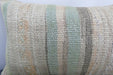 Handmade Turkish Kilim Cushion 30 x 50cm | Vintage Wool Lumbar Cushion with Insert | Organic Cotton Back | TK26-C1097- Rugs Direct NZ