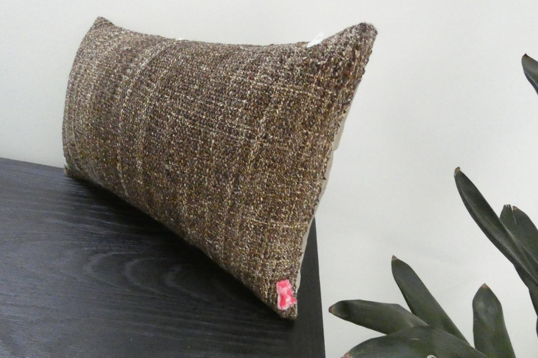 Handmade Turkish Kilim Cushion 30 x 50cm | Vintage Wool Lumbar Cushion with Insert | Organic Cotton Back | TK26-C1099- Rug Direct NZ
