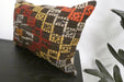 Handmade Anatolian Kilim Cushion Cover with Insert 40 x 60cm | Vintage Turkish Wool Lumbar Pillow | Organic Cotton Back | TK26-C1101- Rugs Direct NZ