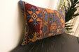 Handmade Anatolian Kilim Cushion Cover with Insert 40 x 60cm | Vintage Turkish Wool Lumbar Pillow | Organic Cotton Back | TK26-C1102- Rugs Direct NZ