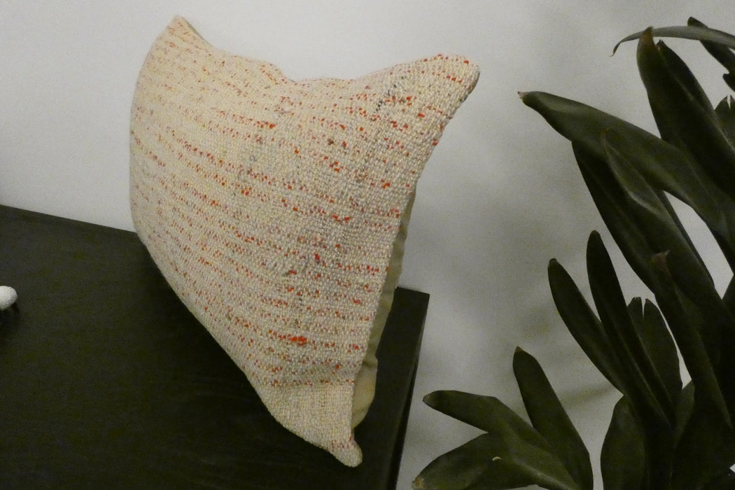Handmade Anatolian Kilim Cushion Cover with Insert 40 x 60cm | Vintage Turkish Wool Lumbar Pillow | Organic Cotton Back | TK26-C1104- Rugs Direct NZ