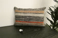 Handmade Anatolian Kilim Cushion Cover with Insert 40 x 60cm | Vintage Turkish Wool Lumbar Pillow | Organic Cotton Back | TK26-C1105- Rugs Direct NZ