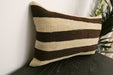 Handmade Anatolian Kilim Cushion Cover with Insert 40 x 60cm | Vintage Turkish Wool Lumbar Pillow | Organic Cotton Back | TK26-C1108- Rugs Direct NZ