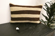 Handmade Anatolian Kilim Cushion Cover with Insert 40 x 60cm | Vintage Turkish Wool Lumbar Pillow | Organic Cotton Back | TK26-C1108- Rugs Direct NZ