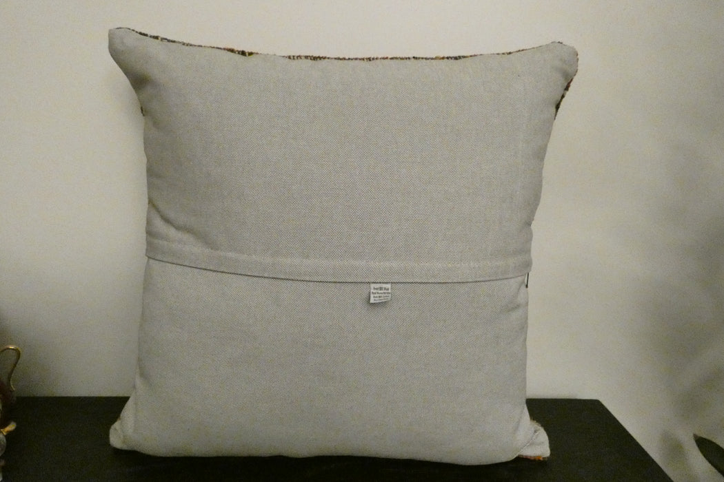 Handmade Turkish Rug Cushion Cover 60 x 60cm with Insert | Original Anatolian Rug | Organic Cotton Backing | TK26-C1112- Rugs Direct NZ