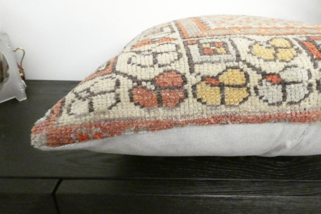 Handmade Turkish Rug Cushion Cover 60 x 60cm with Insert | Original Anatolian Rug | Organic Cotton Backing | TK26-C1112- Rugs Direct NZ