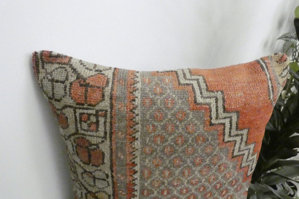 Handmade Turkish Rug Cushion Cover 60 x 60cm with Insert | Original Anatolian Rug | Organic Cotton Backing | TK26-C1112- Rugs Direct NZ