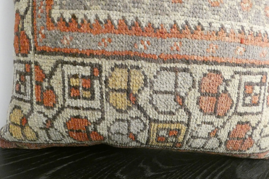 Handmade Turkish Rug Cushion Cover 60 x 60cm with Insert | Original Anatolian Rug | Organic Cotton Backing | TK26-C1113- Rugs direct NZ
