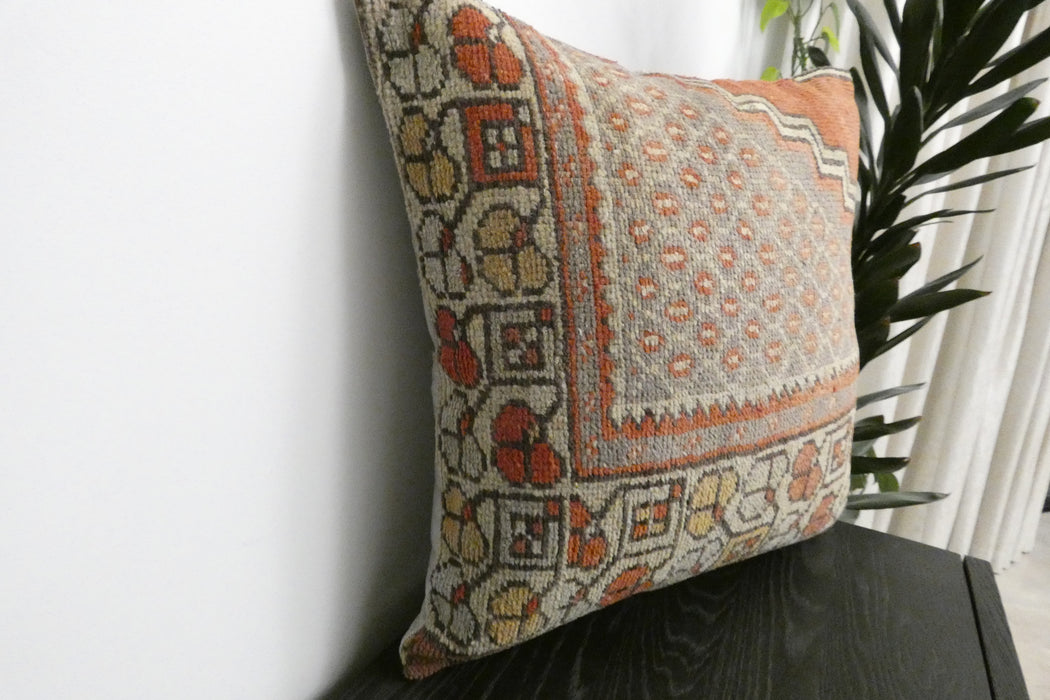 Handmade Turkish Rug Cushion Cover 60 x 60cm with Insert | Original Anatolian Rug | Organic Cotton Backing | TK26-C1113- Rugs direct NZ