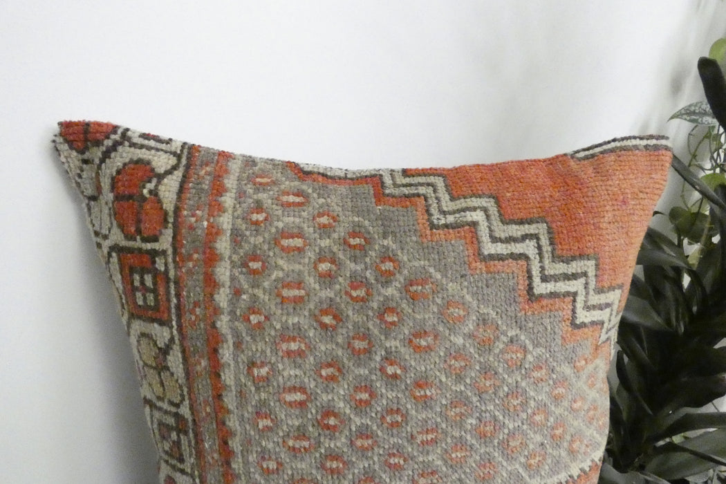 Handmade Turkish Rug Cushion Cover 60 x 60cm with Insert | Original Anatolian Rug | Organic Cotton Backing | TK26-C1113- Rugs direct NZ