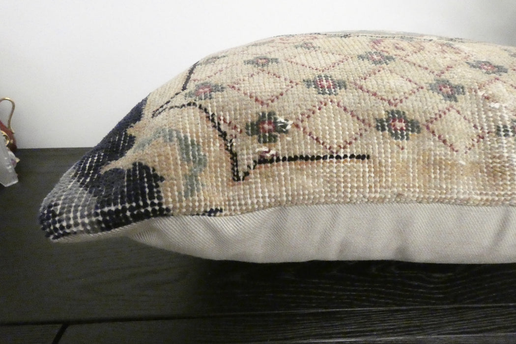 Handmade Turkish Rug Cushion Cover 60 x 60cm with Insert | Original Anatolian Rug | Organic Cotton Backing | TK26-C1114- Rugs Direct NZ