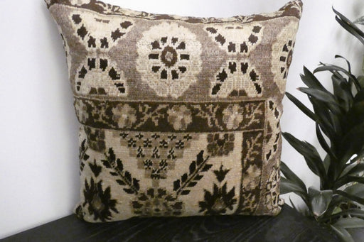 Handmade Turkish Rug Cushion Cover 60 x 60cm with Insert | Original Anatolian Rug | Organic Cotton Backing | TK26-C1115- Rugs Direct NZ