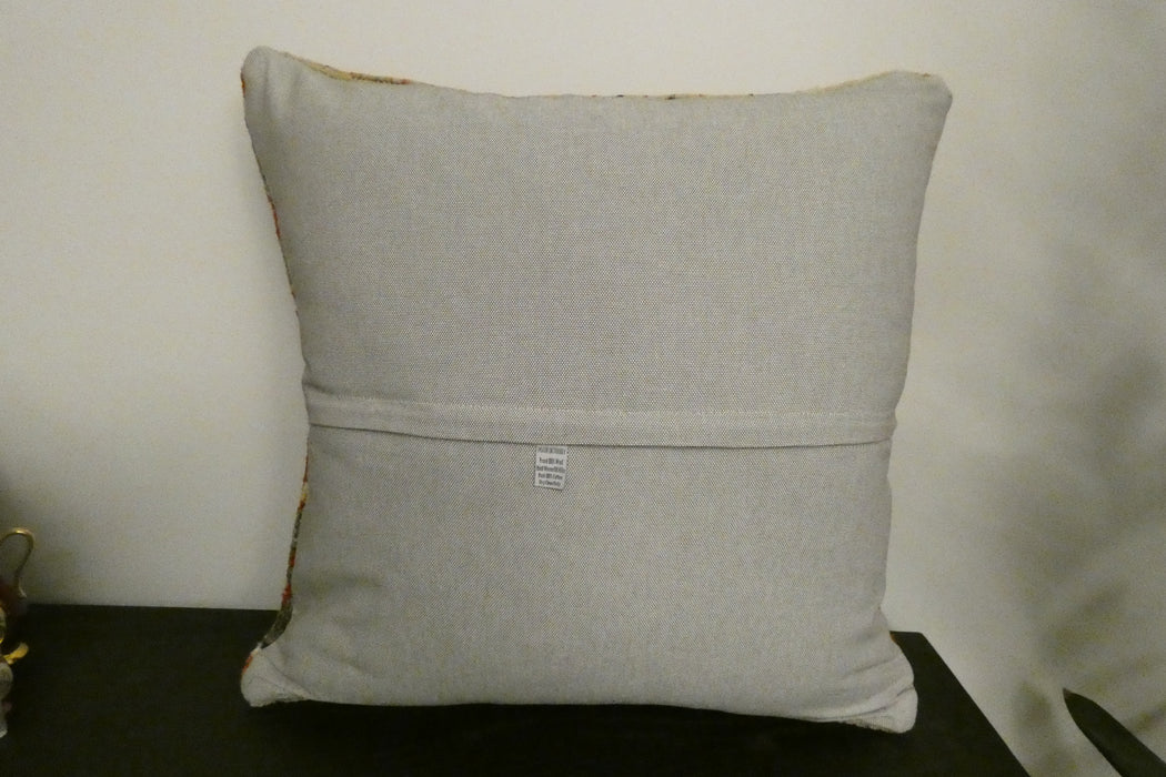 Handmade Turkish Rug Cushion Cover 60 x 60cm with Insert | Original Anatolian Rug | Organic Cotton Backing | TK26-C1117- Rugs Direct NZ