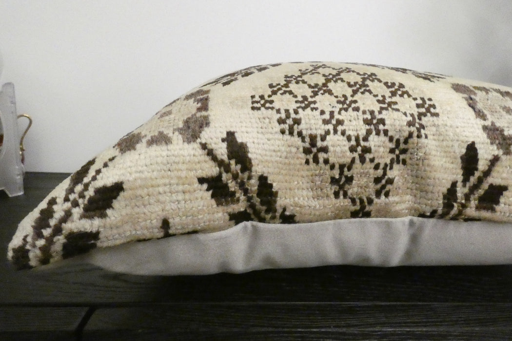 Handmade Turkish Rug Cushion Cover 60 x 60cm with Insert | Original Anatolian Rug | Organic Cotton Backing | TK26-C1120- Rugs Direct NZ