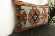 Handmade Anatolian Kilim Cushion Cover with Insert 40 x 60cm | Vintage Turkish Wool Lumbar Pillow | Organic Cotton Back | TK26-C1121- Rugs Direct NZ