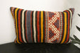 Handmade Anatolian Kilim Cushion Cover with Insert 40 x 60cm | Vintage Turkish Wool Lumbar Pillow | Organic Cotton Back | TK26-C1123- Rugs Direct NZ